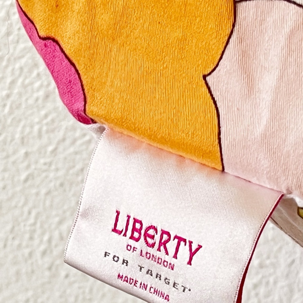 Liberty of London for Target Happy Colorful Retro Floral Zip Tote Bag Rare - Picture 14 of 16